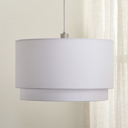 Meryl Double Drum Pendant Light Reviews Crate And Barrel