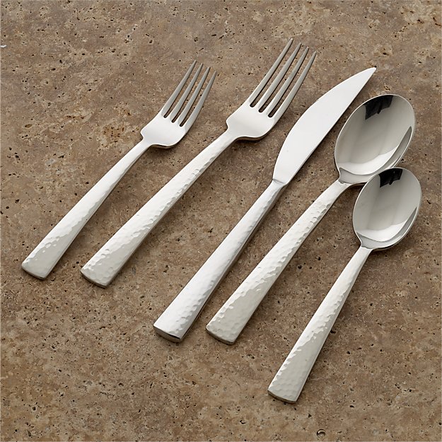 Mesa 20Piece Flatware Set Crate and Barrel