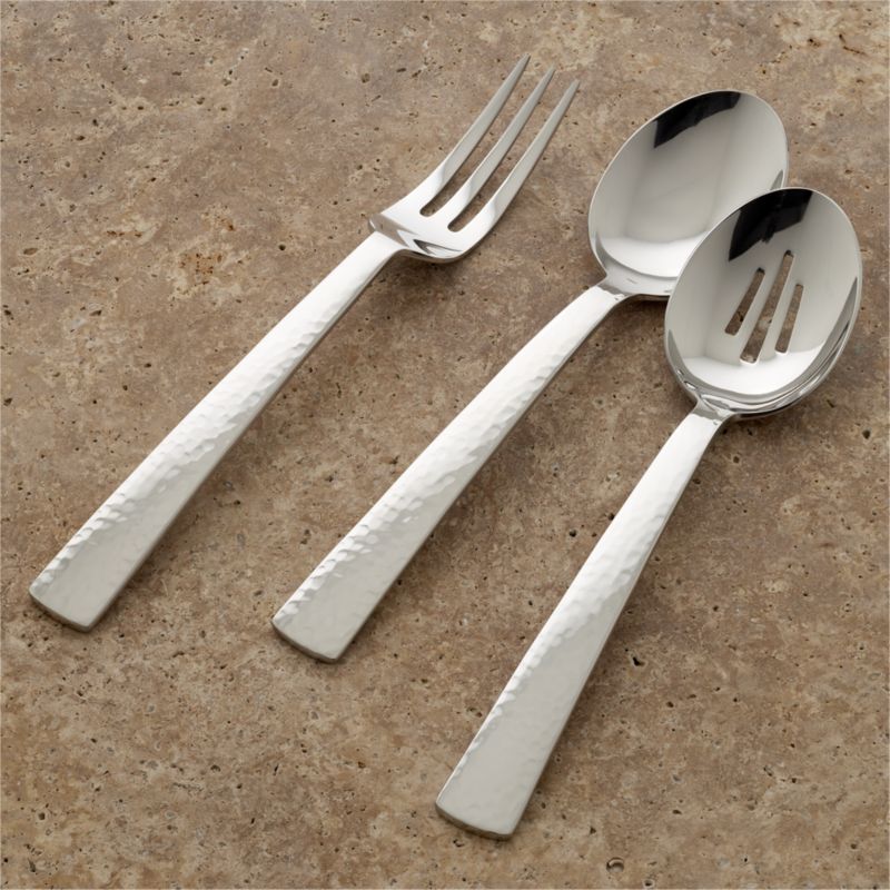 Mesa 3Piece Serving Set + Reviews Crate and Barrel