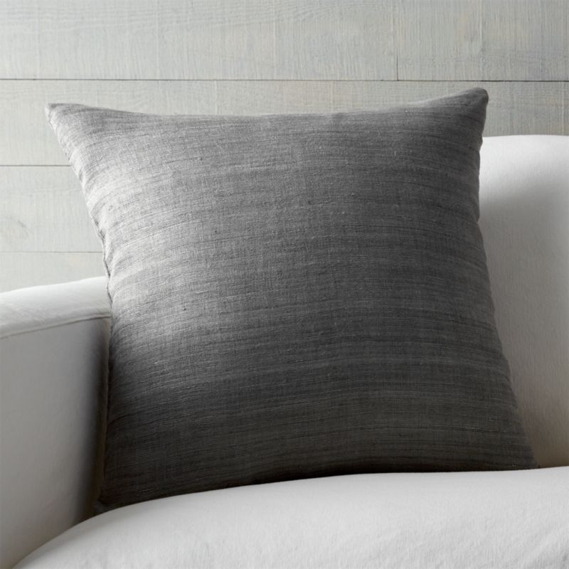 Throw Pillows: Decorative and Accent | Crate and Barrel - Michaela Smoke Grey 20