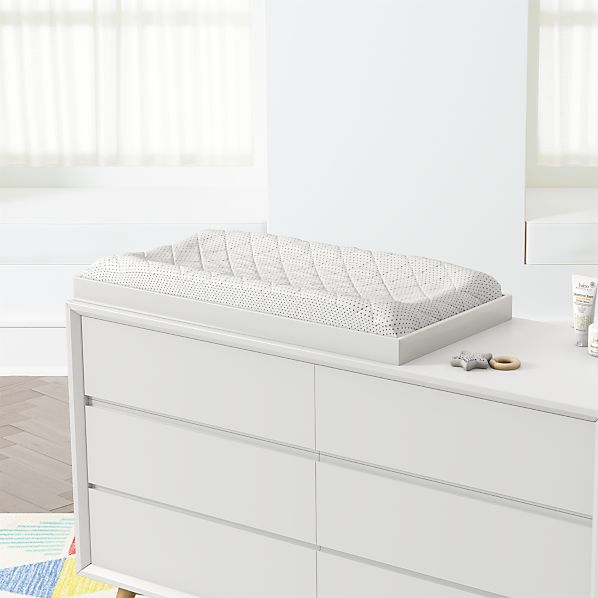 Baby Changing Table Topper In White Reviews Crate And Barrel