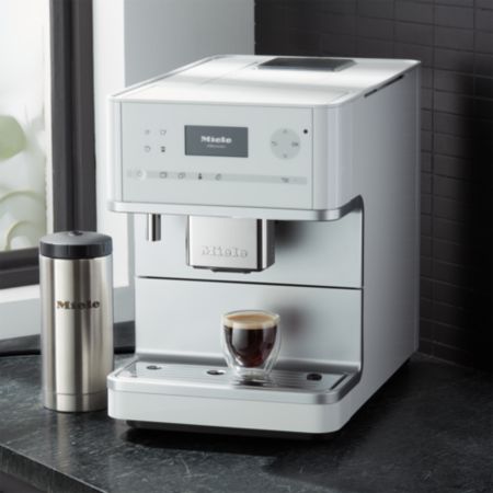 Miele Cm6350 White Countertop Coffee Machine Crate And Barrel