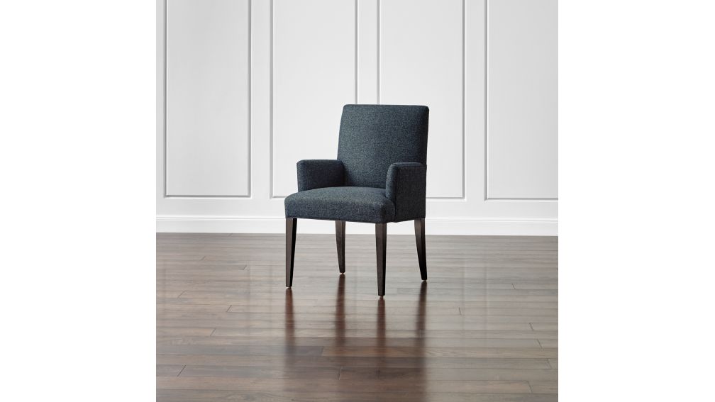 Miles Upholstered Dining Arm Chair + Reviews | Crate and Barrel Canada