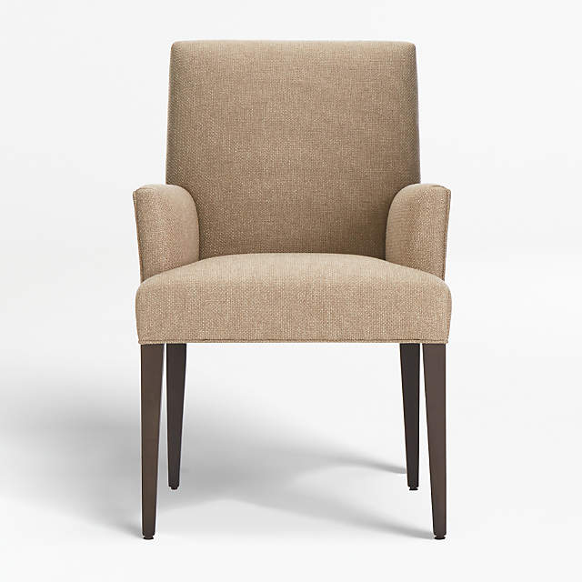 Upholstered Dining Arm Chair + Reviews | Crate and Barrel