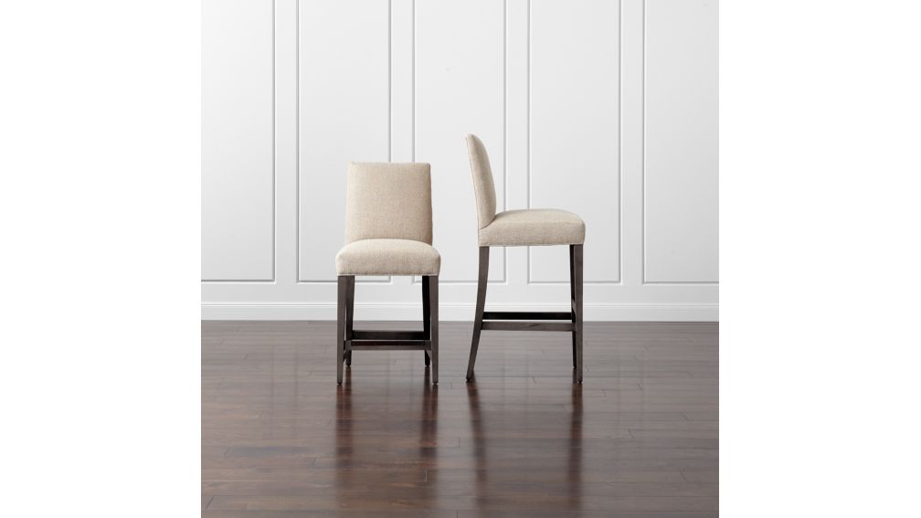 instagram size of frame Stools Crate and Barrel Upholstered   Miles Bar