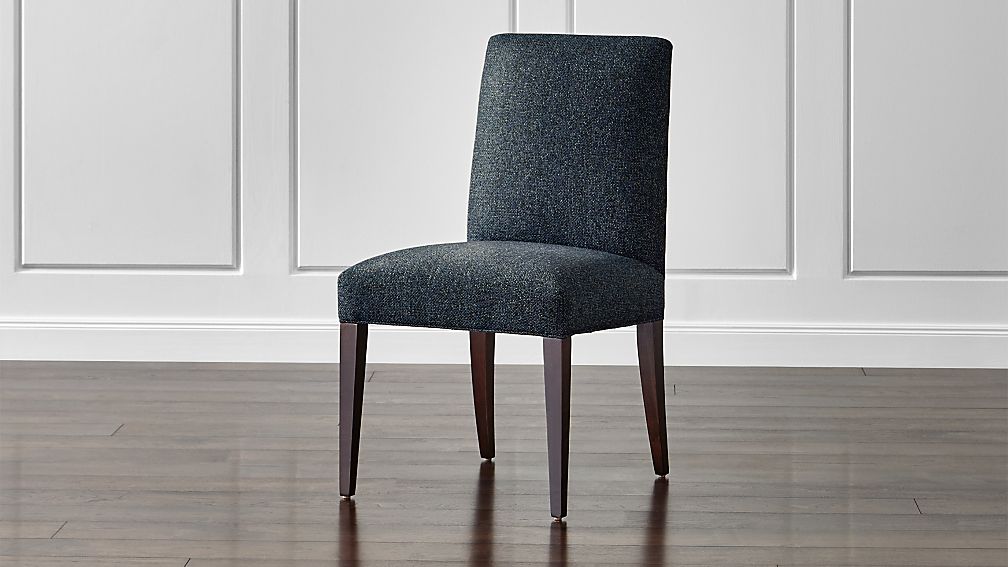 Miles Navy Blue Upholstered Dining Chair Crate And Barrel