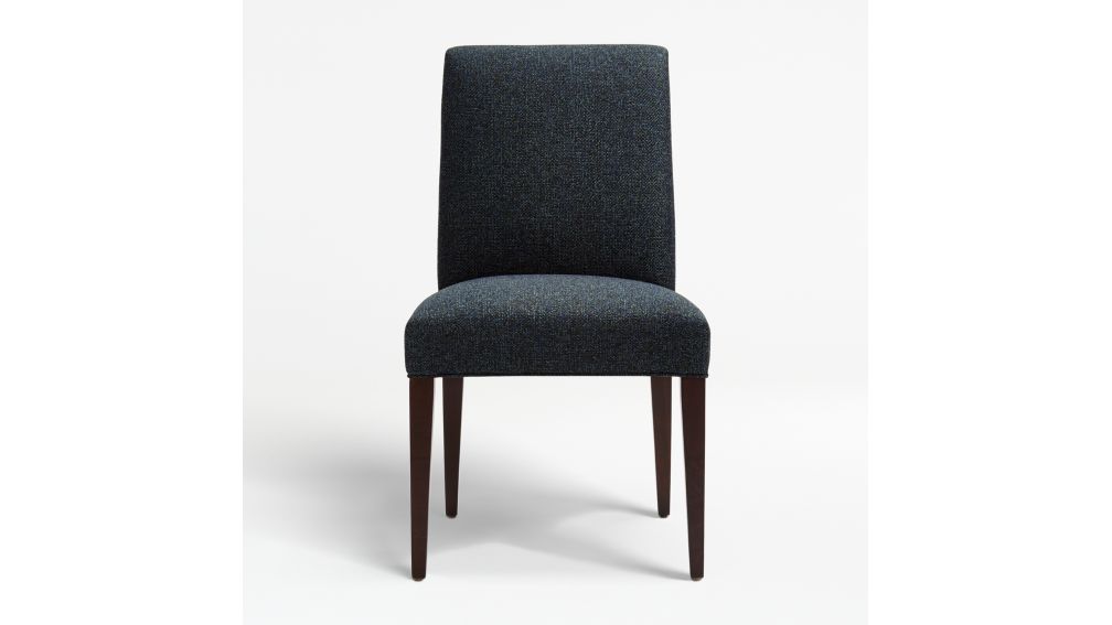 Miles Navy Blue Upholstered Dining Chair Crate and Barrel