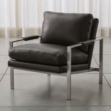 Milo Baughman Leather Chair Reviews Crate And Barrel