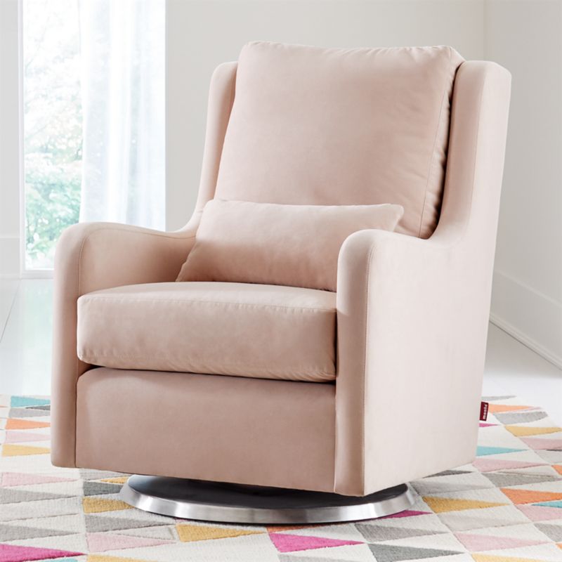 velvet glider chair