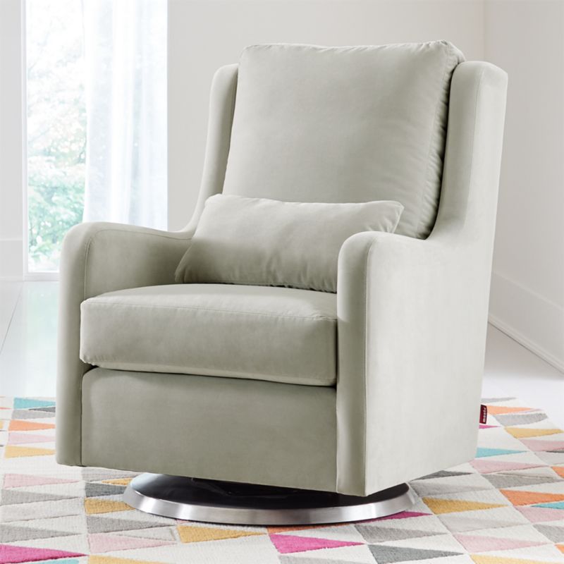 velvet glider chair