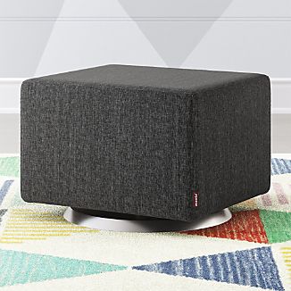 Recycled Furniture Crate And Barrel Milo Gliding Ottoman