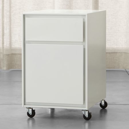 Pilsen White Two Drawer File Cabinet Reviews Crate And Barrel