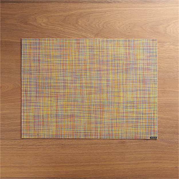 Chilewich ® Mini Basketweave Confetti Vinyl Placemat Crate and Barrel