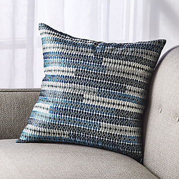 Blue Throw Pillows Crate And Barrel