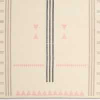 Mirror Pattern Elegant Pink Chenille Kids 12"x18" Rug Swatch