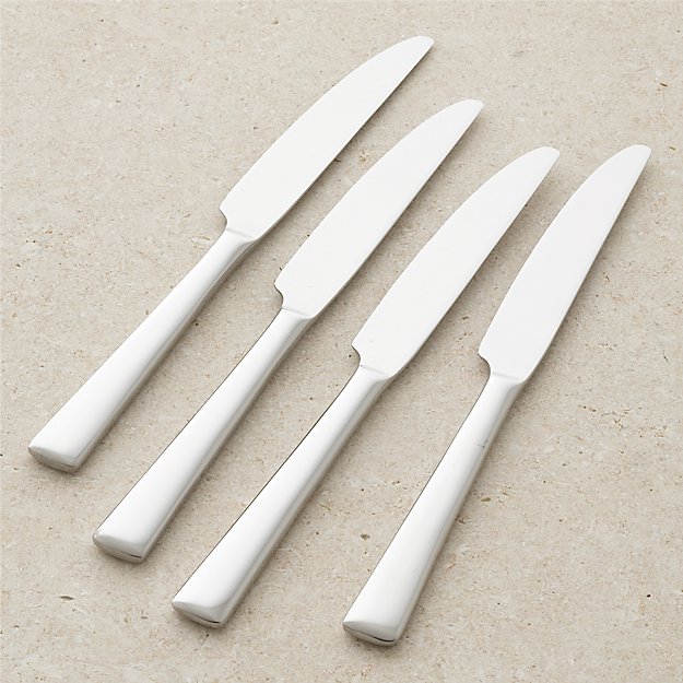 Set of 4 Mix Dinner Knives | Crate and Barrel