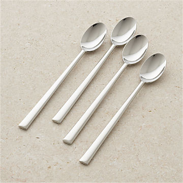 Condiment Teaspoons,Kingko/® Tableware Colorful Stainless Steel Icecream Tea Coffee Ice Cubes Long Spoon Flatware Kitchen Tool Gold