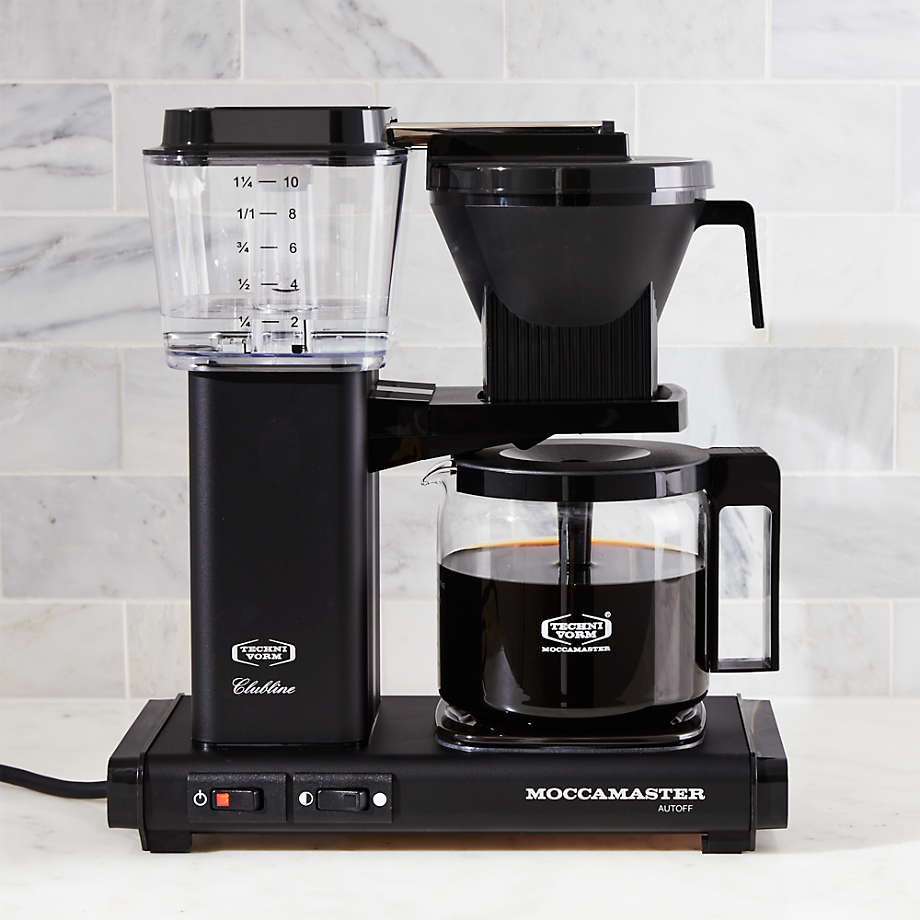 Moccamaster 10Cup Matte Black Coffee Maker + Reviews Crate and Barrel
