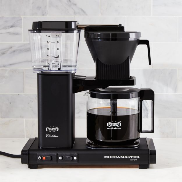 Moccamaster 10Cup Matte Black Coffee Maker + Reviews Crate and Barrel