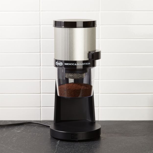 Moccamaster Brushed Silver Tabletop Coffee Grinding System + Reviews