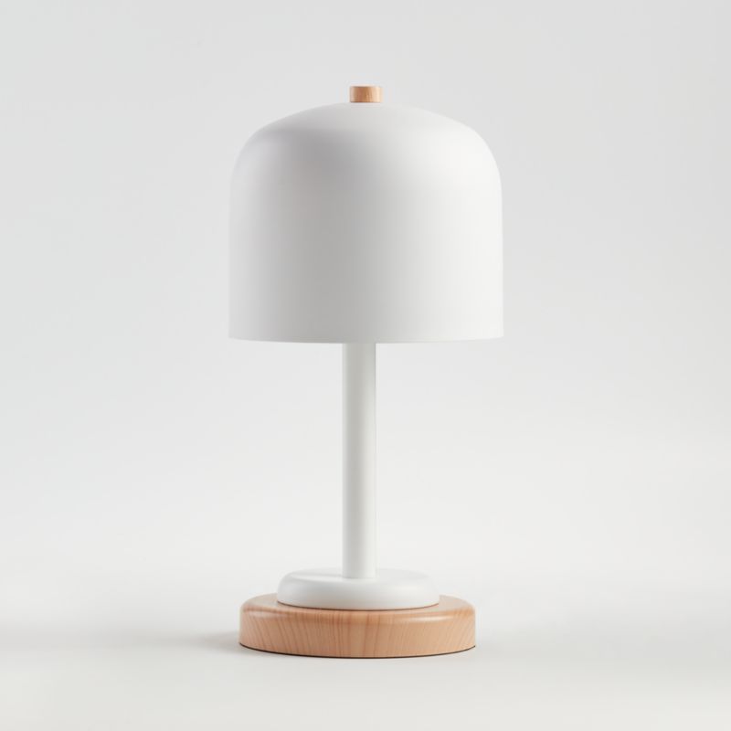 White Modern Dome Touch Table Lamp + 