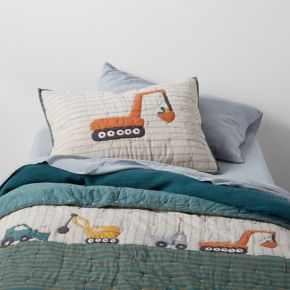 Modern Trucks Organic Cotton Kids Twin Quilt