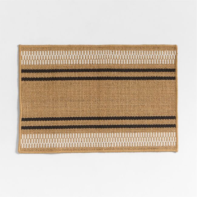 Modern Woven Stripe Indoor/Outdoor Doormat 24x36