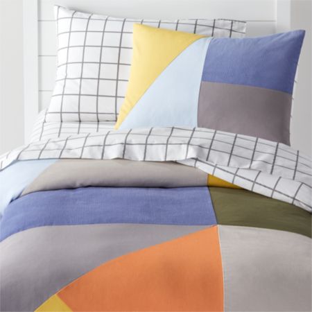 Modern Geo Twin Duvet Cover Crate And Barrel