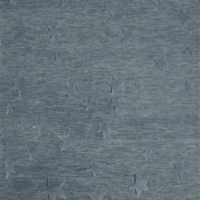 Modern Star Wool Slate Blue Kids 12"x18" Rug Swatch