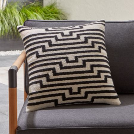 Mohave Lines Outdoor Pillow Reviews Crate And Barrel
