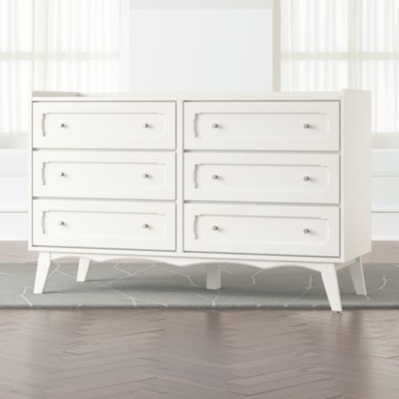 Kids Monarch White 6 Drawer Dresser Reviews Crate And Barrel