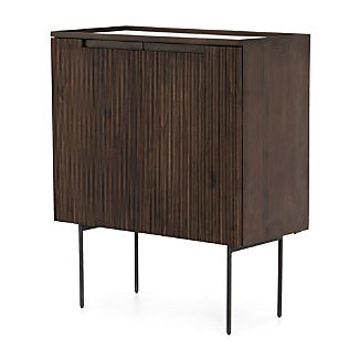 Bar Cabinets And Carts Home Storage Crate Barrel Monroe Dark Wood Bar Cabinet