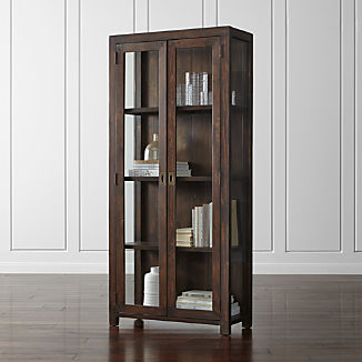Bookshelves Crate And Barrel Morris Chocolate Brown Bookcase