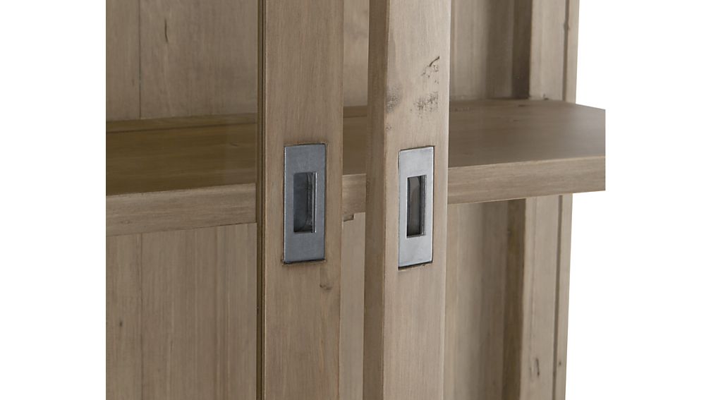 Morris Ash Grey Bookcase Crate and Barrel