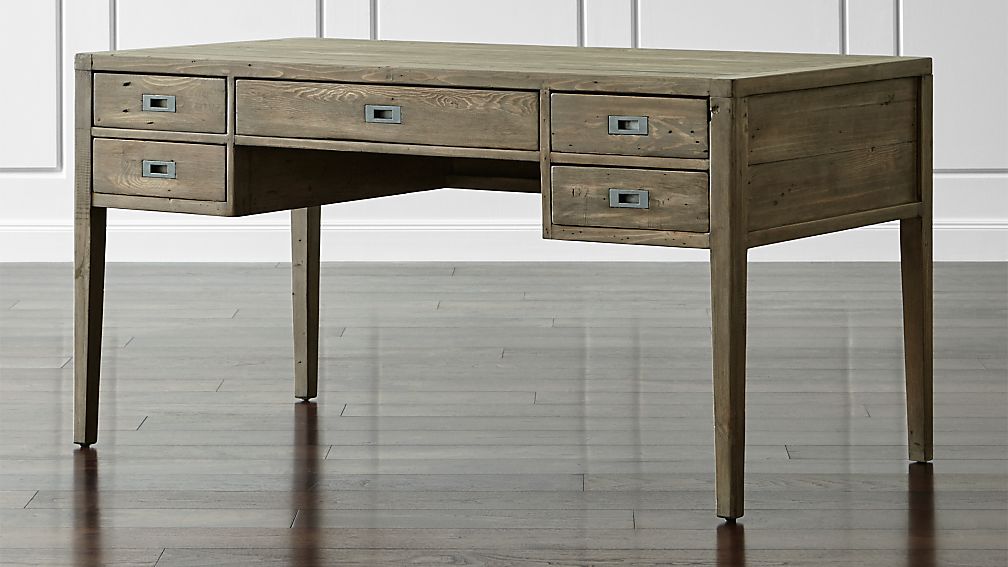 Morris 60 Ash Grey Desk Reviews Crate And Barrel