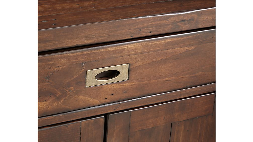 Morris Chocolate Brown Nightstand Crate and Barrel