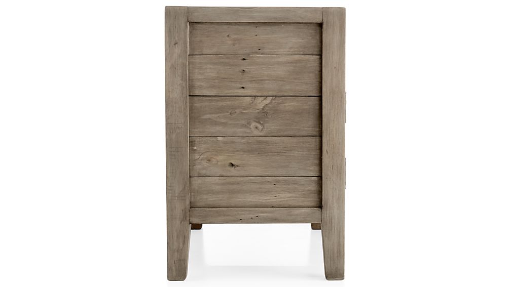 Morris Ash Grey Nightstand Crate and Barrel