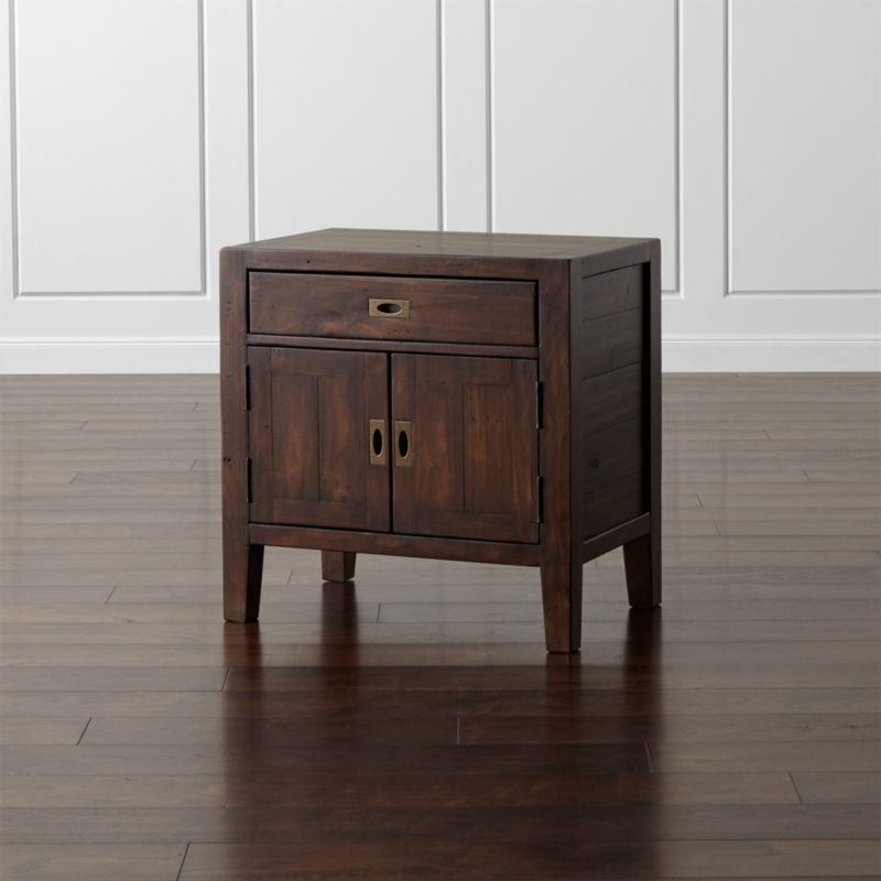 Morris Chocolate Brown Nightstand Crate And Barrel