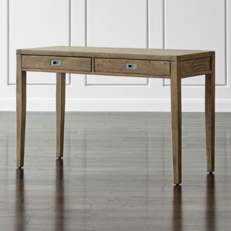 Morris 48 Ash Grey Writing Desk Reviews Crate And Barrel