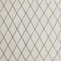 Moroccan Arlequin Diamond Wool Light Grey Kids 12"x18" Rug Swatch