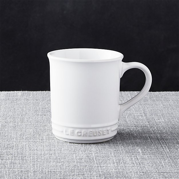 Le Creuset White Mug Crate and Barrel