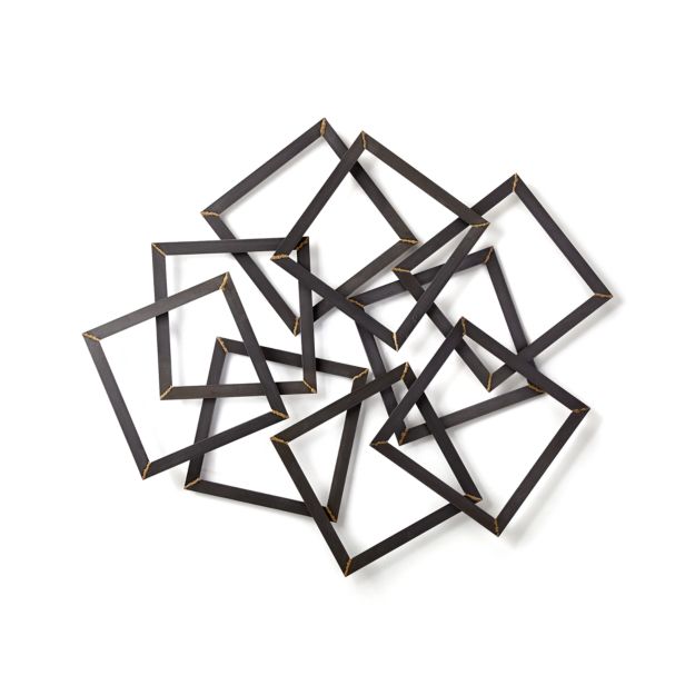 Multi Squares Metal Wall Decor in Wall Art + Reviews Crate and Barrel