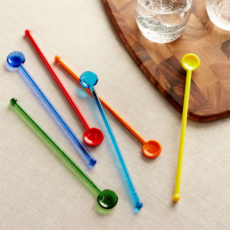 multicolored-glass-swizzle-sticks-set-of-6-reviews-crate-and-barrel