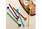 Multicolored Glass Swizzle Sticks, Set of 6