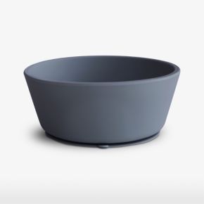 Image of Mushie Blue Suction Silicone Bowl