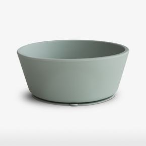 Image of Mushie Green Suction Silicone Bowl