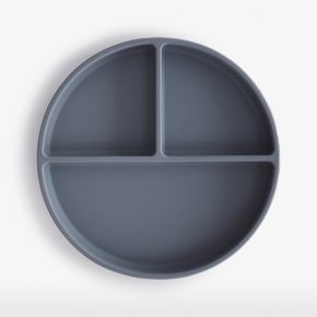 Image of Mushie Blue Suction Silicone Plate