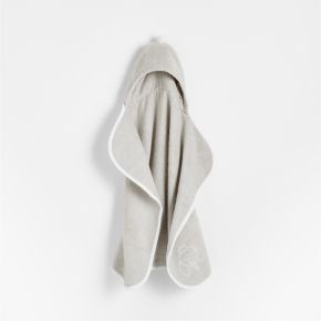 Image of Nachi 100% Organic Cotton Grey Hooded Baby Towel