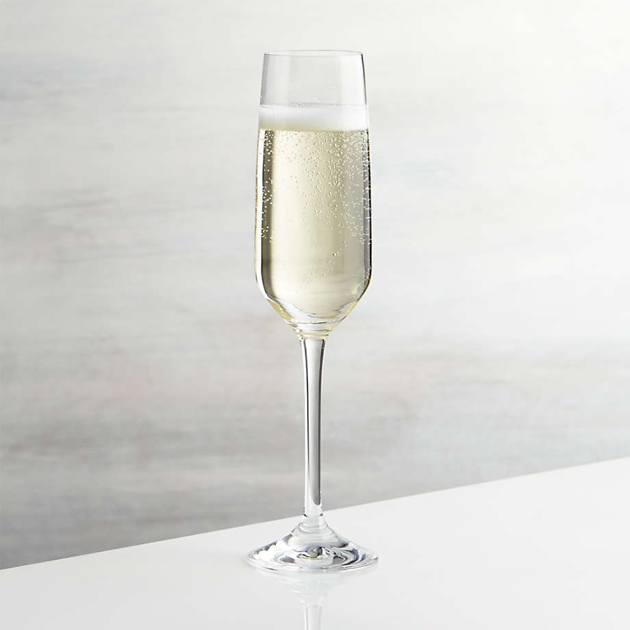 Nattie Champagne Glass + Reviews Crate and Barrel