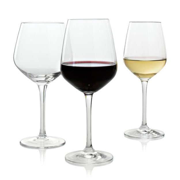 Nattie Red Wine Glasses, Set of 8 Crate and Barrel